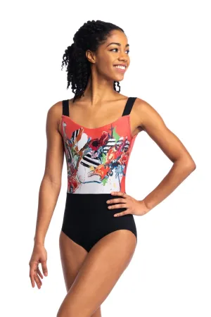 AinslieWear 1109LV-21 Amelia  with Las Vidas Print  Leotard